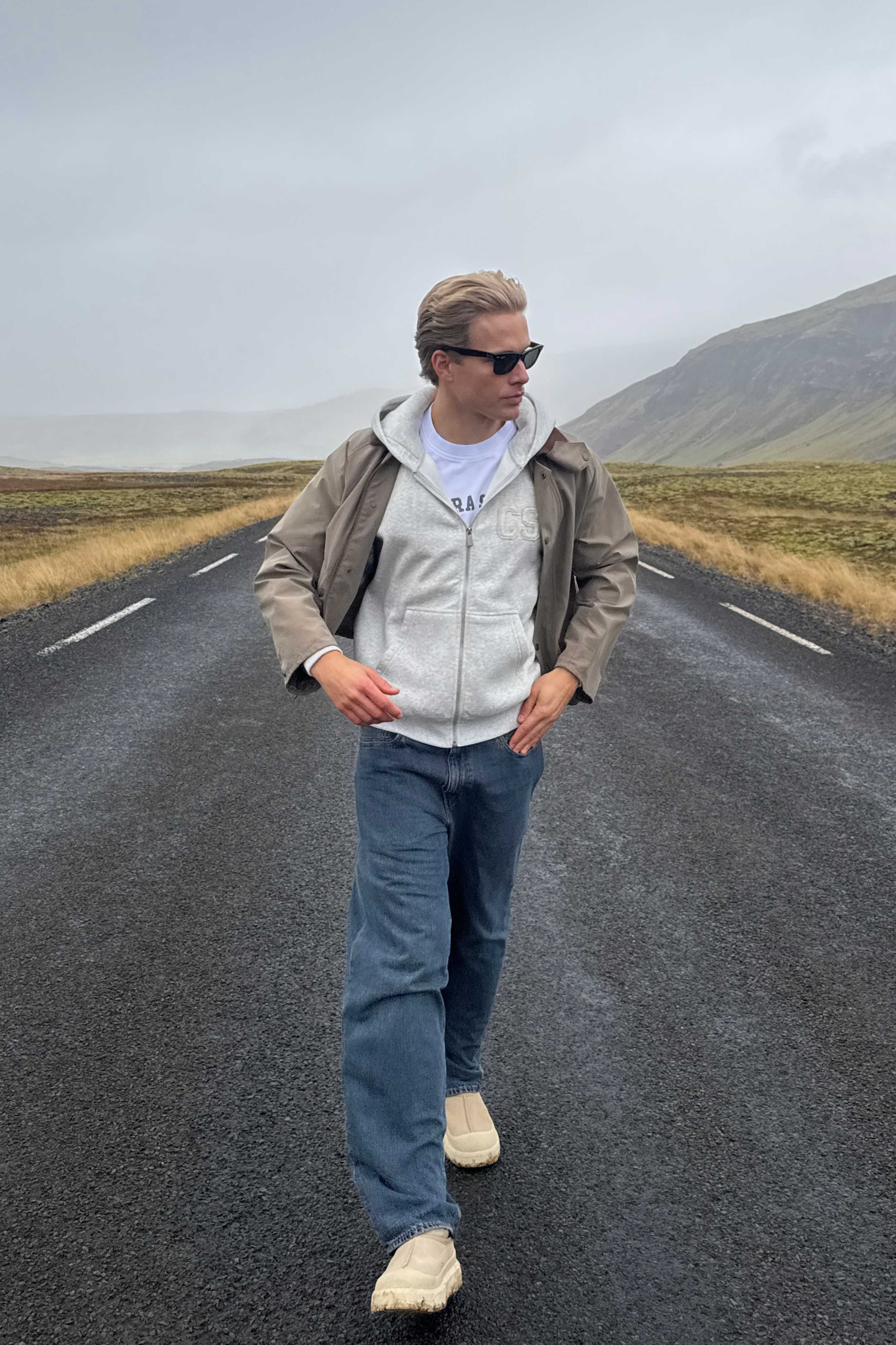 M. CS Zip Hoodie - Grey melange